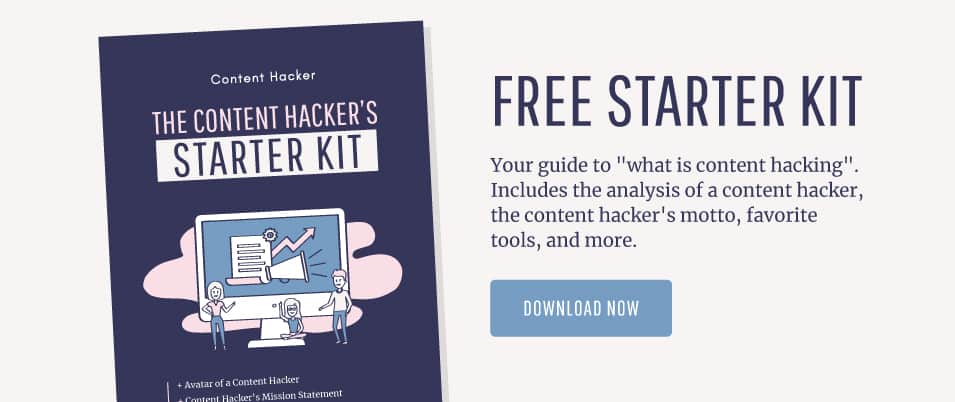 content hacker starter kit CTA