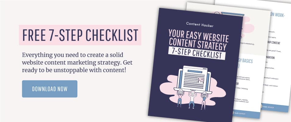 website content strategy checklist free guide