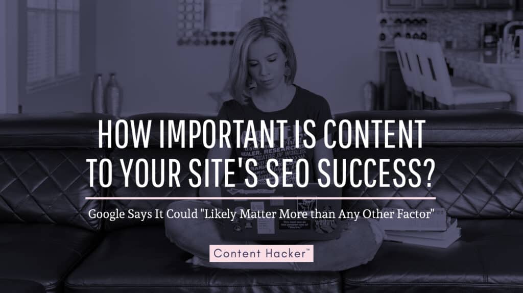 how important is content for seo