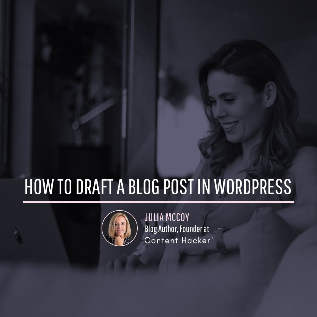 how to draft a blog in wordpress