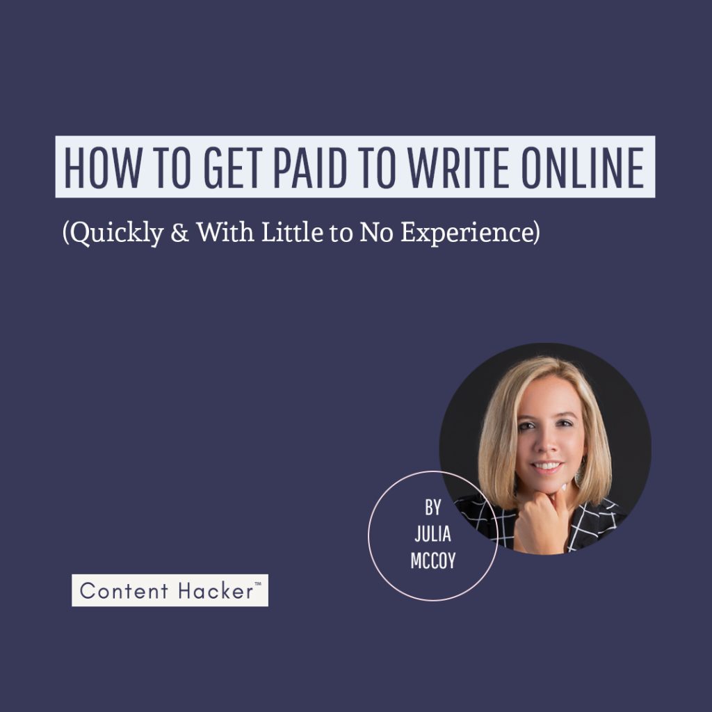 How to get paid to write online