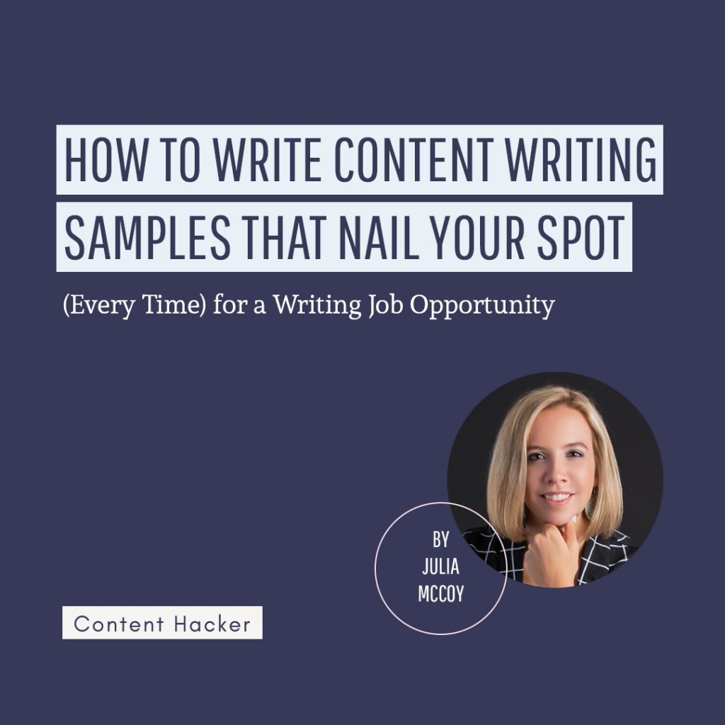 how to write content writing samples