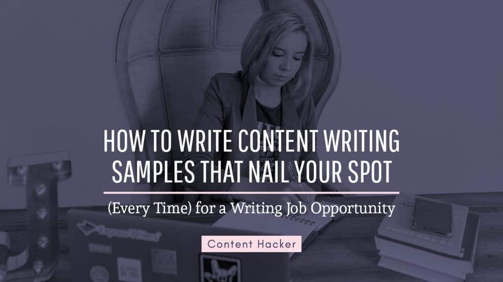 how to write content writing samples