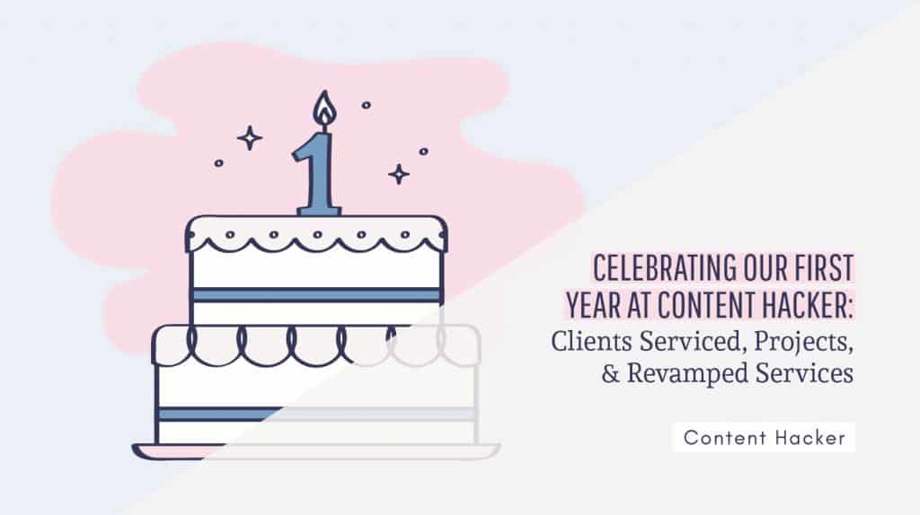 Celebrating year one at Content Hacker