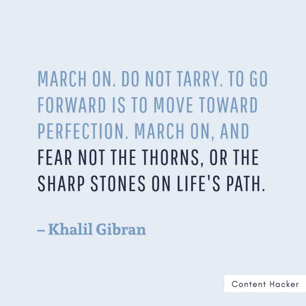 hustle quote khalil gibran