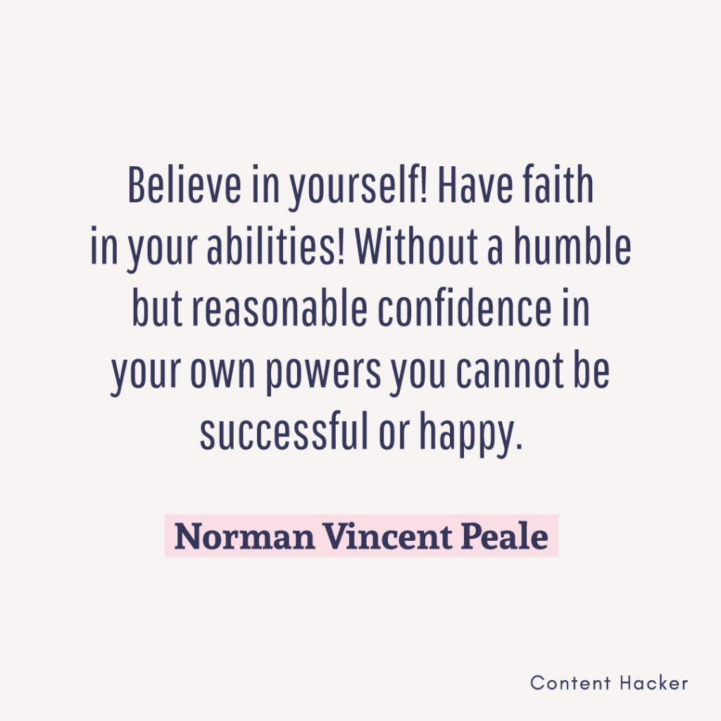 hustle quote norman vincent peale