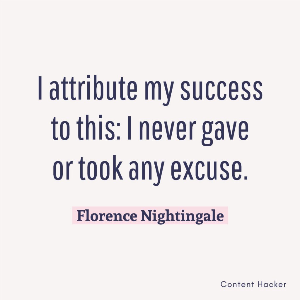 Hustle quotes Florence Nightingale