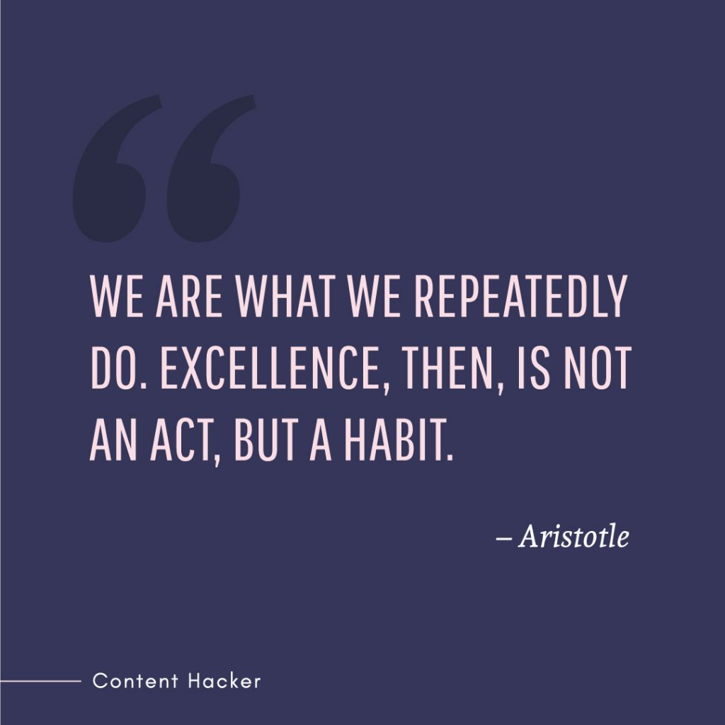 Hustle quotes Aristotle