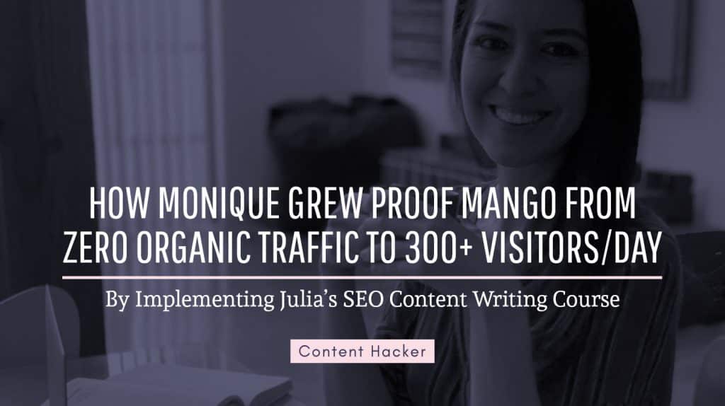 Proof Mango and SEO content writing