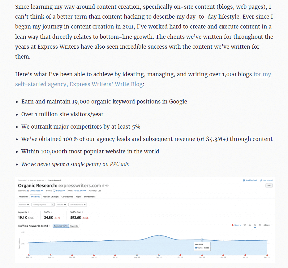 backstory in my first blog post