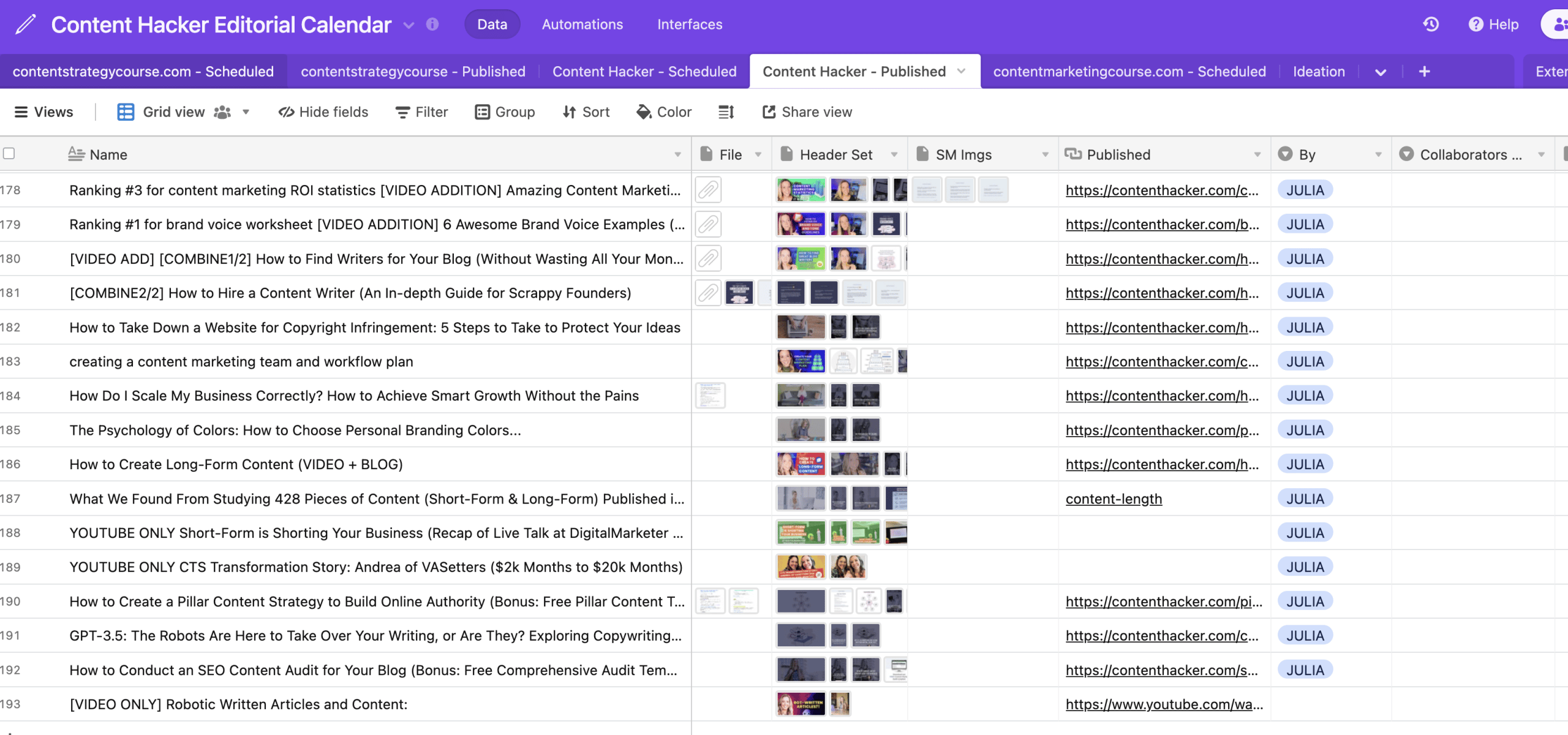 content hacker content calendar