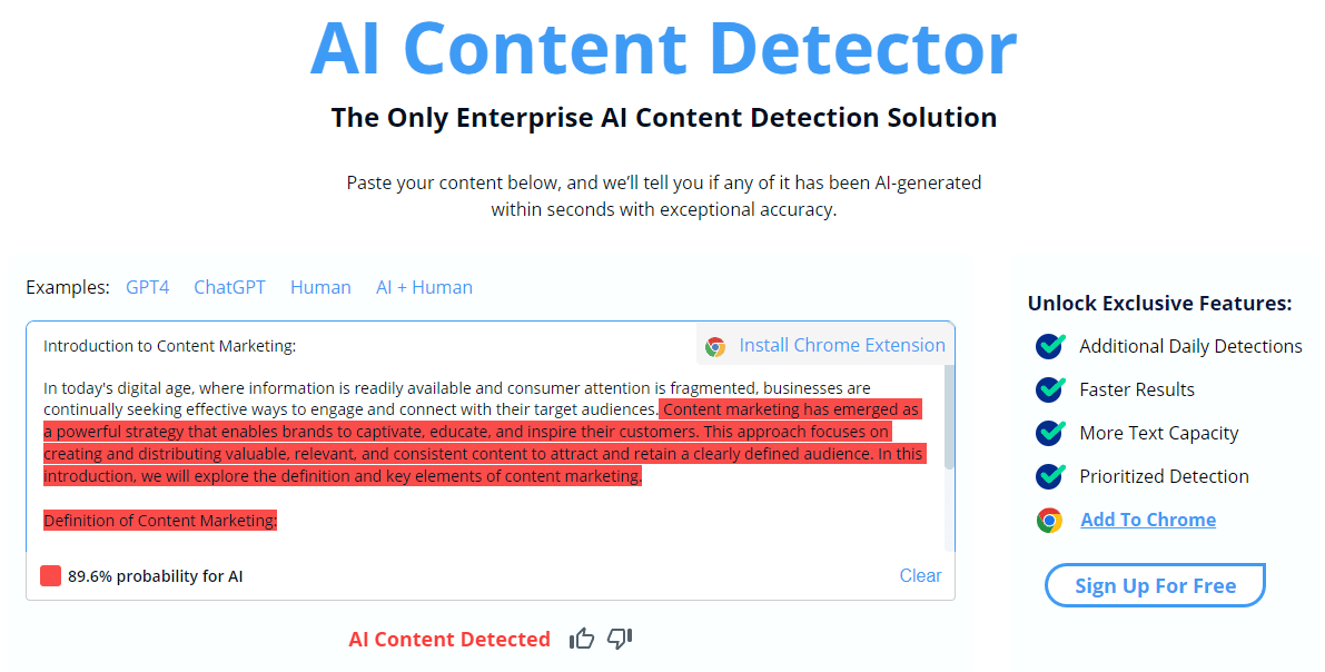 copyleaks ai content detector