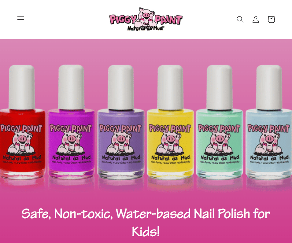 piggy paint ecommerce content