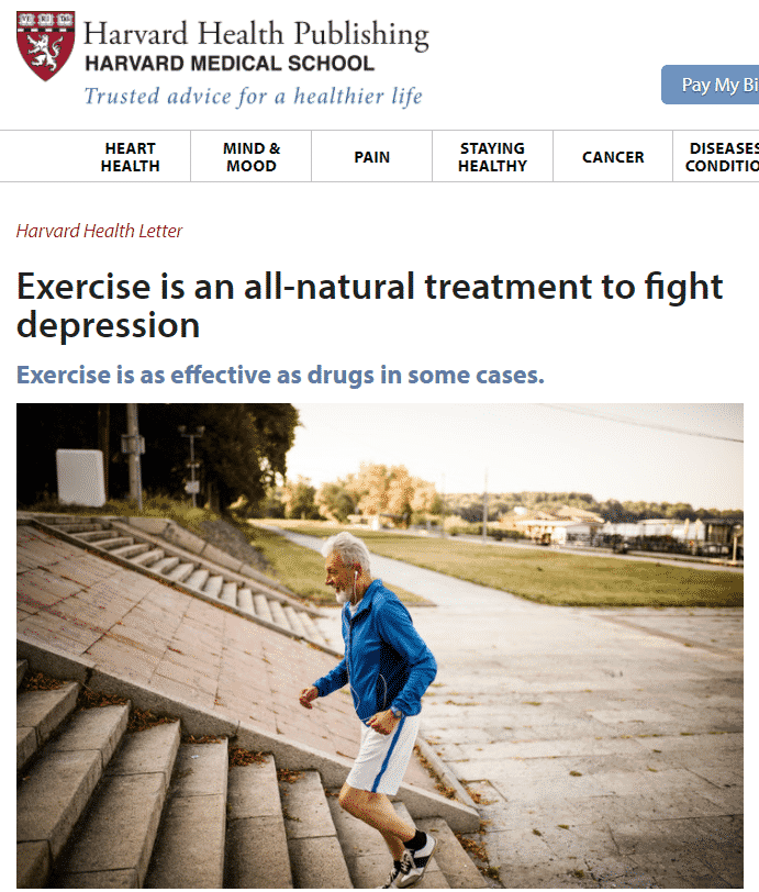 exercise naturally fights depression