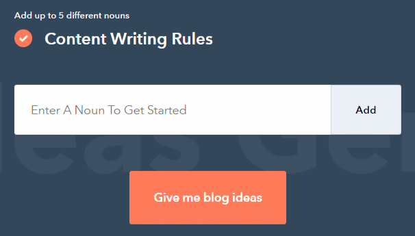 hubspot blog ideas generator