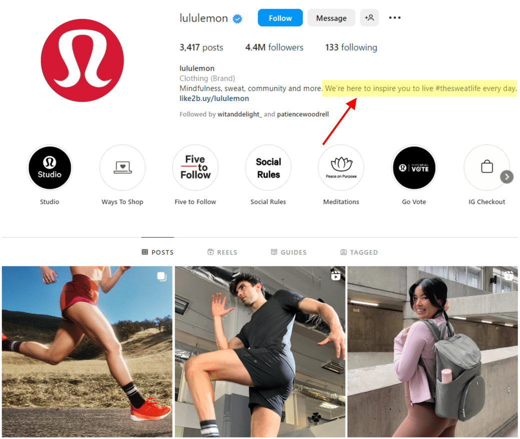 lululemon user generated content hashtag campaign