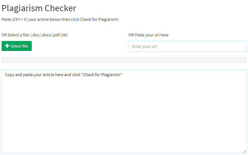 Plagiarism Checker