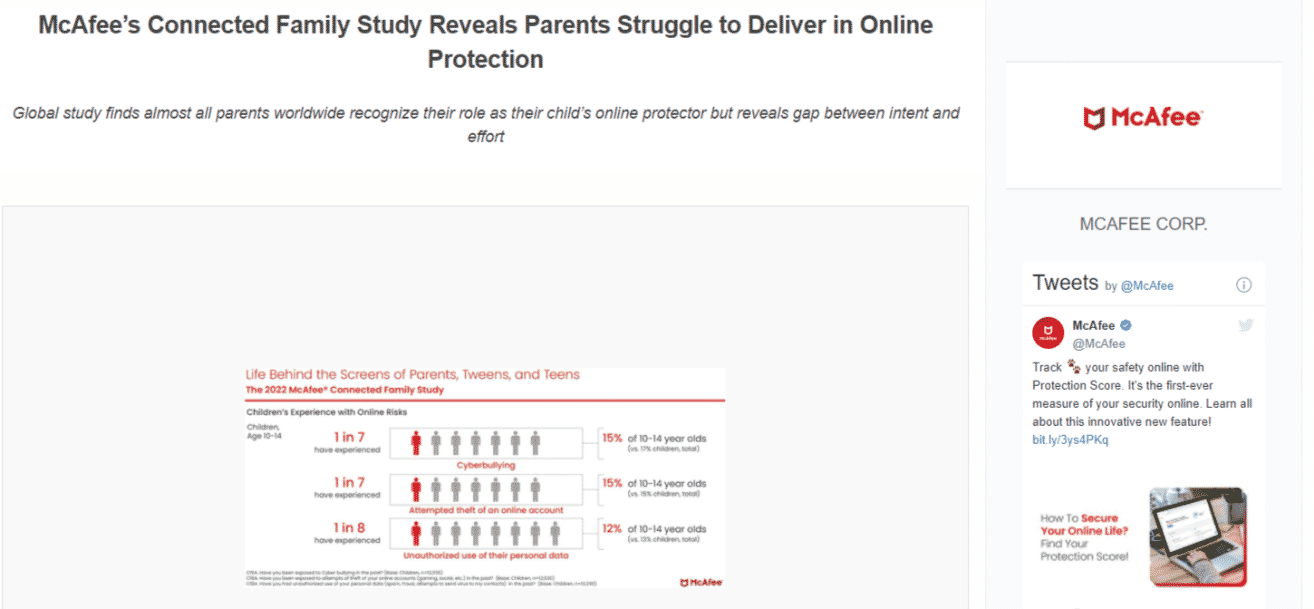 survey results press release example