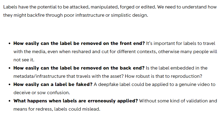 the issues with ai content labeling - first draft news