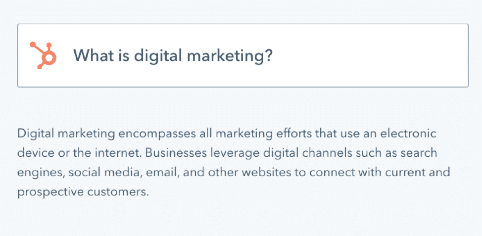 HubSpot what is digital marketing